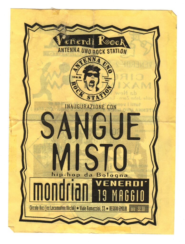 Sangue Misto Mondfrian REggio Emilia 22 maggio 1995